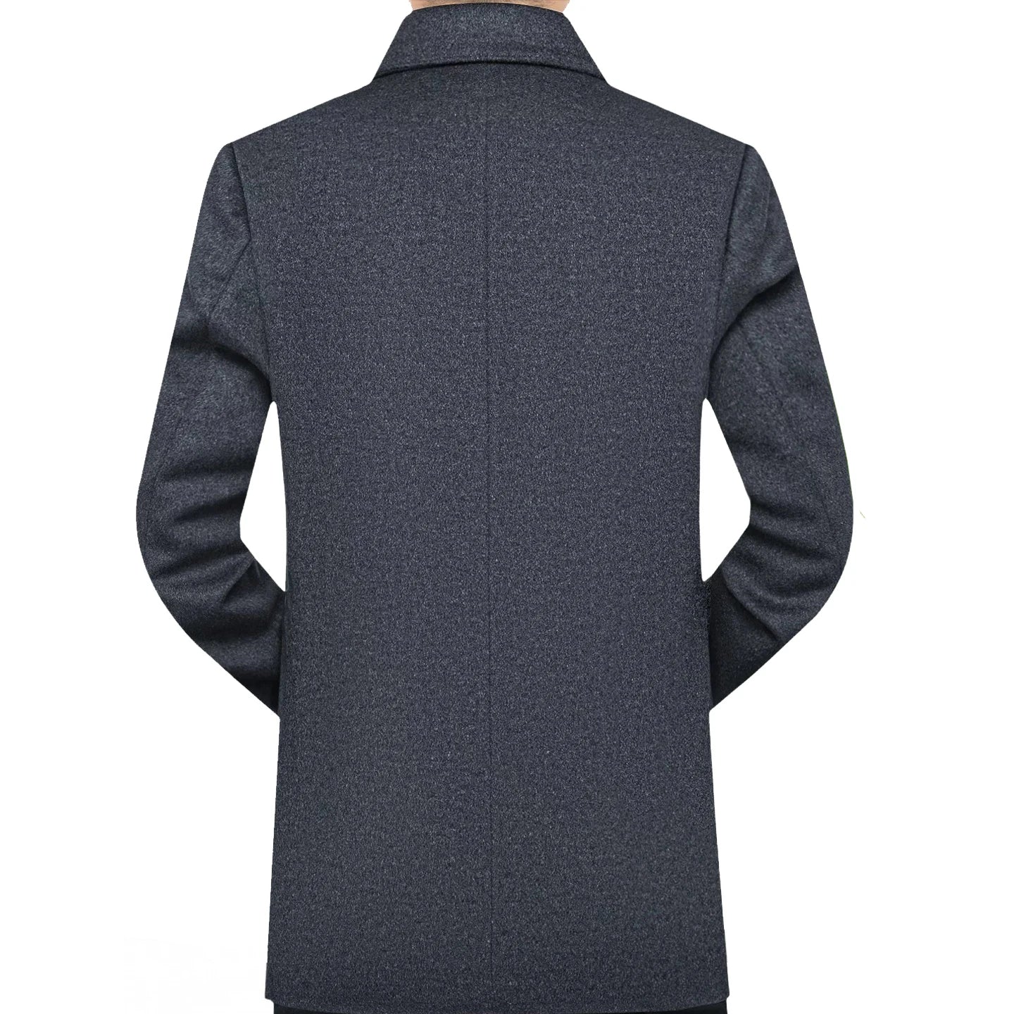 Gray coat on a white background