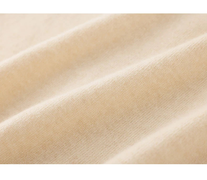 Close-up of beige fabric with a soft texture