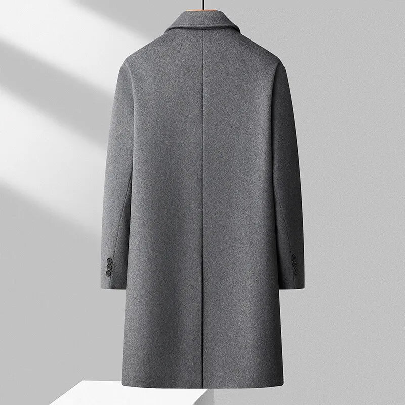 Gray coat on a gray background
