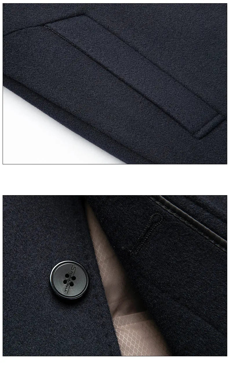 Woolberry Wool Coat, Detachable Down Liner