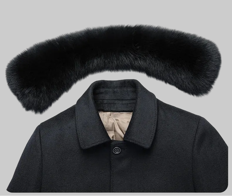 Woolberry Long Wool Coat, Duck Down Liner