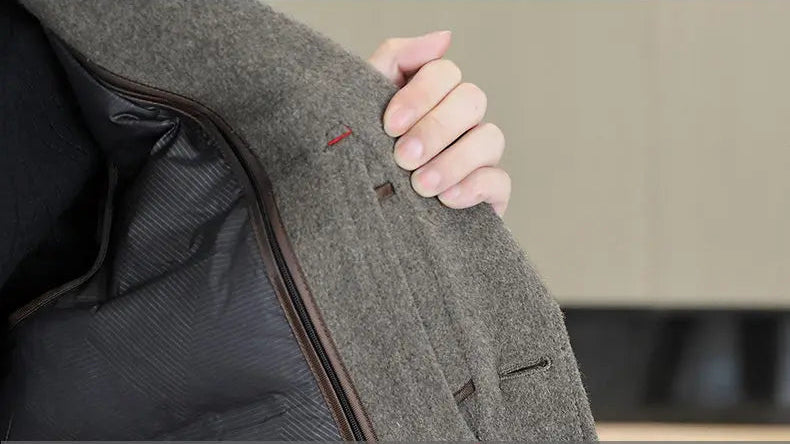 Woolberry Wool Coat, Detachable Down Liner