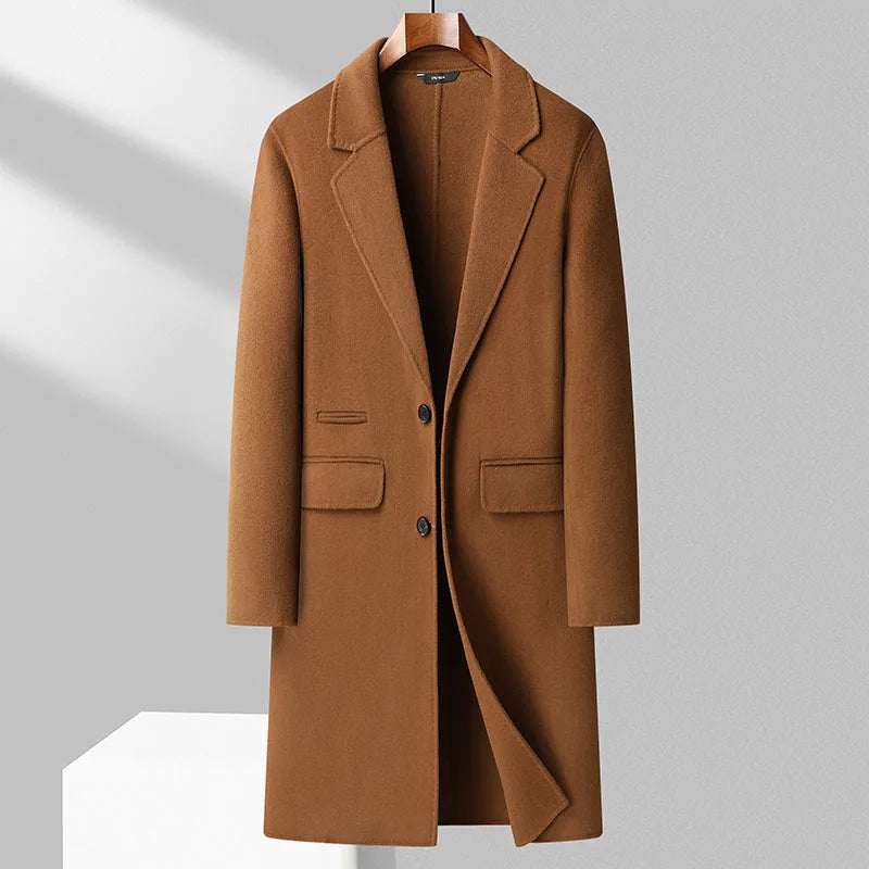 Brown coat on a white background