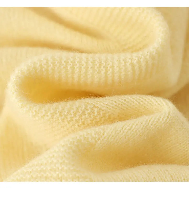 Close-up of textured yellow fabric