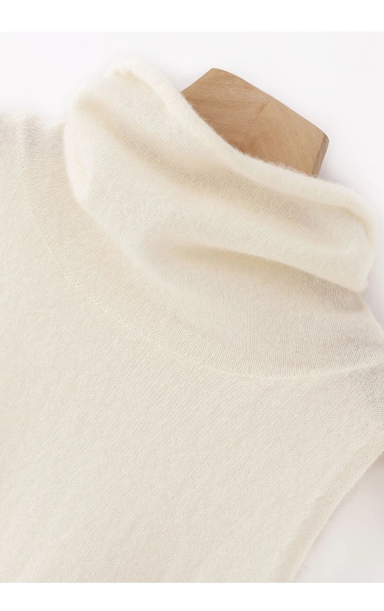 Beige fabric draped over a wooden block on a white background