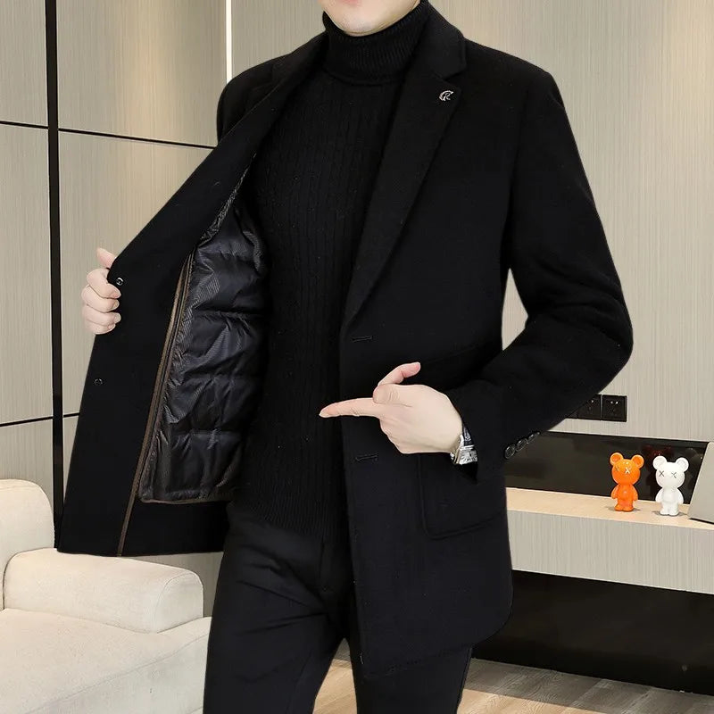 Woolberry Wool Coat, Detachable Down Liner