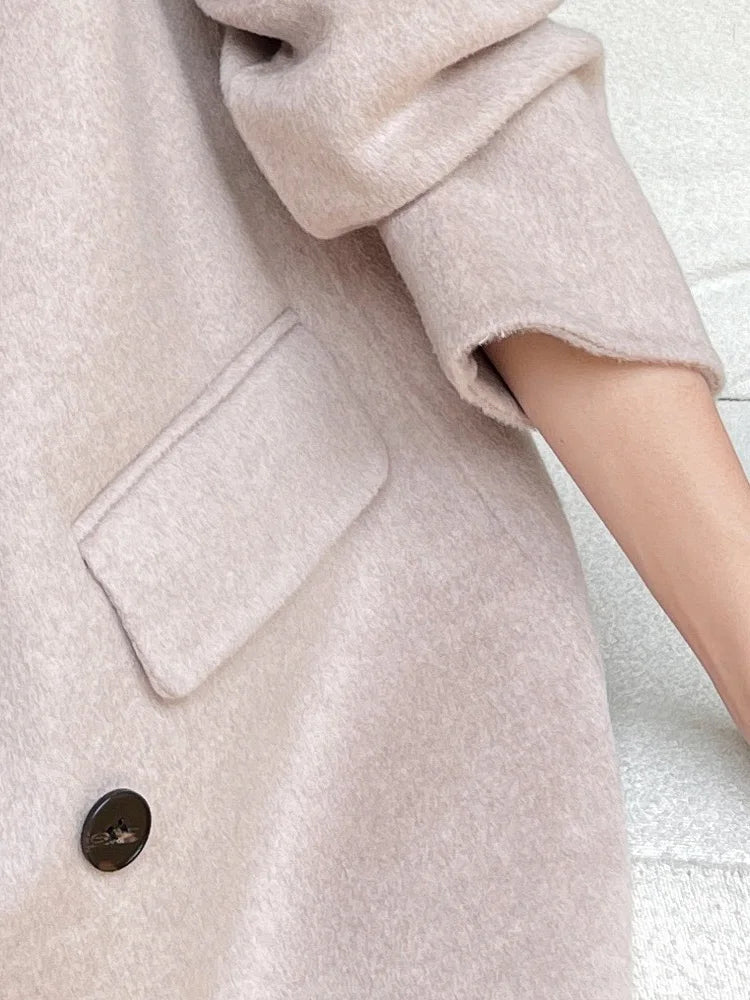 Woolberry Peak Lapel Blazer, Double-Faced