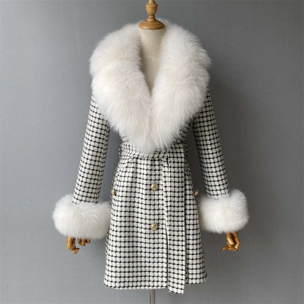 Woolberry Cashmere Coat, Fur Collar & Cuffs