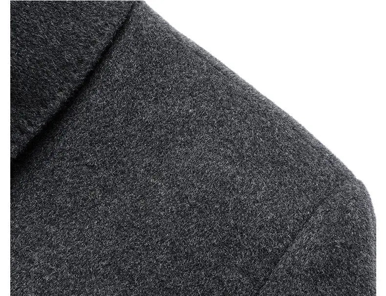 Close-up of dark gray fabric texture with Chinese text on a black background