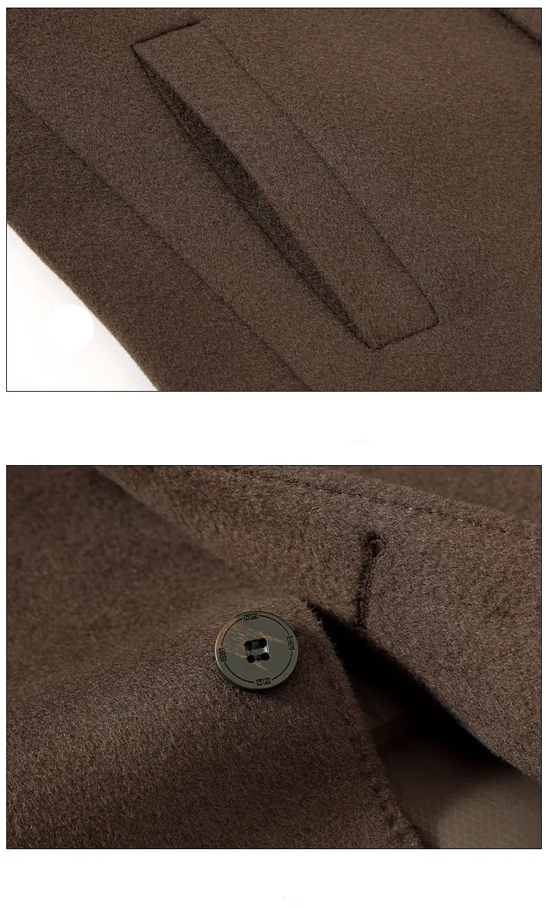 Brown fabric with a button detail, showing texture and design.