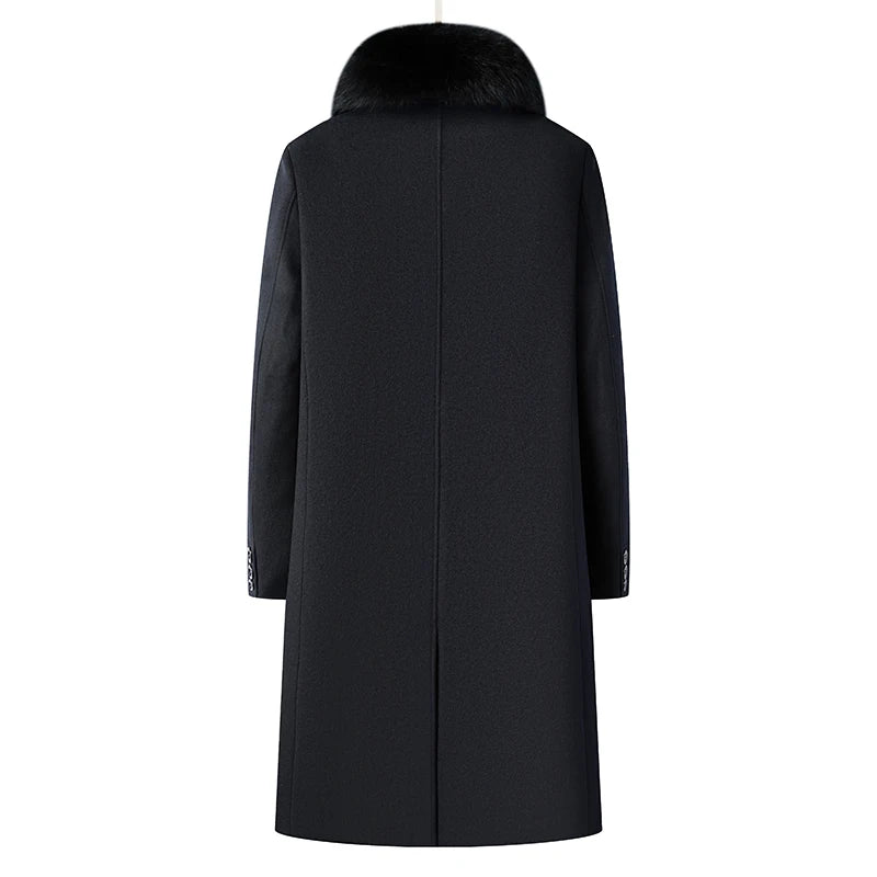 Woolberry Long Wool Coat, Duck Down Liner