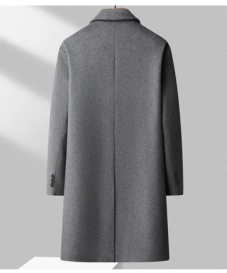 Gray coat on a gray background