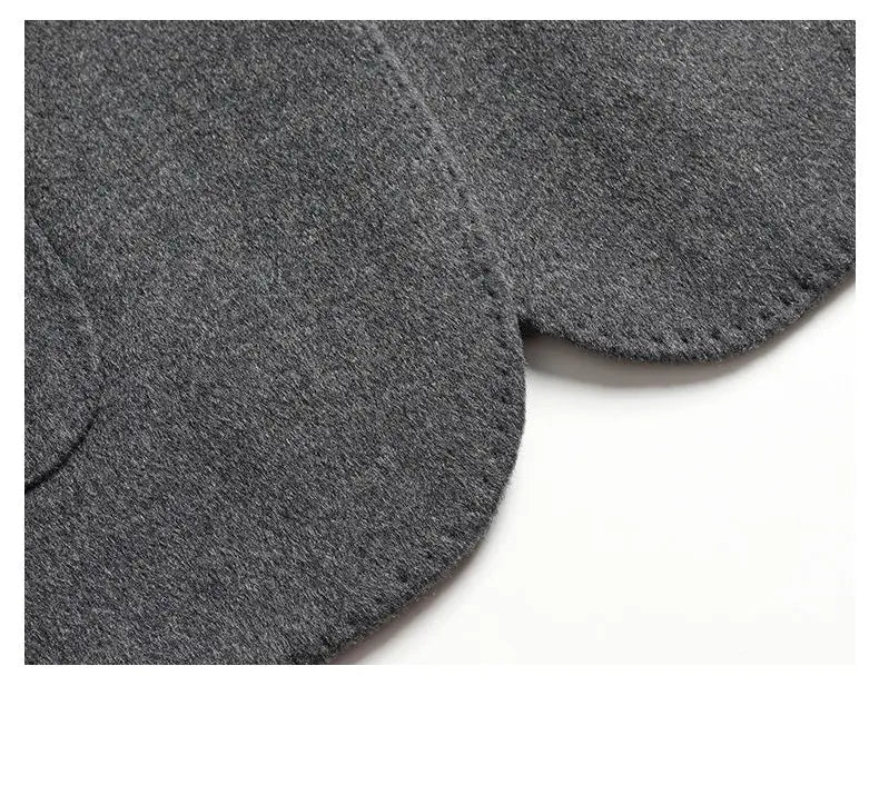 Gray fabric material on a white background