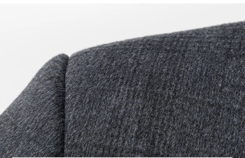 Gray fabric texture with a label on a white background