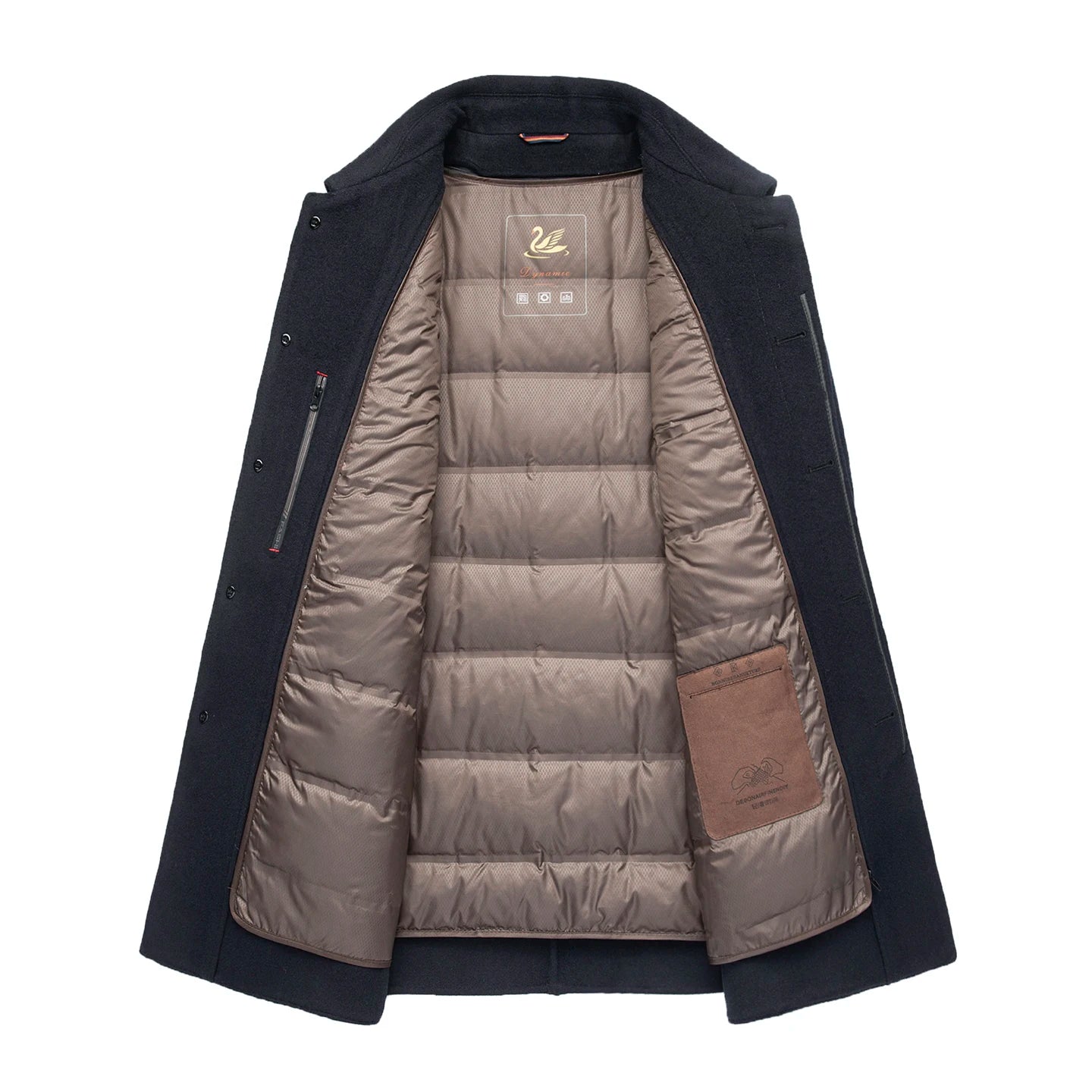 Woolberry Wool Coat, Detachable Down Liner