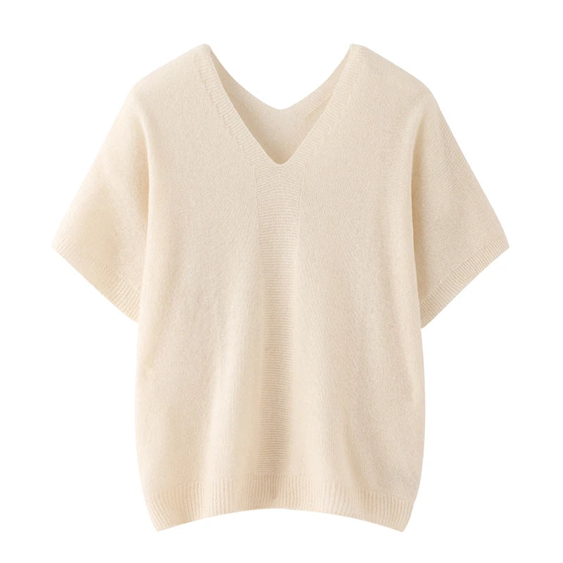Beige sweater on a white background