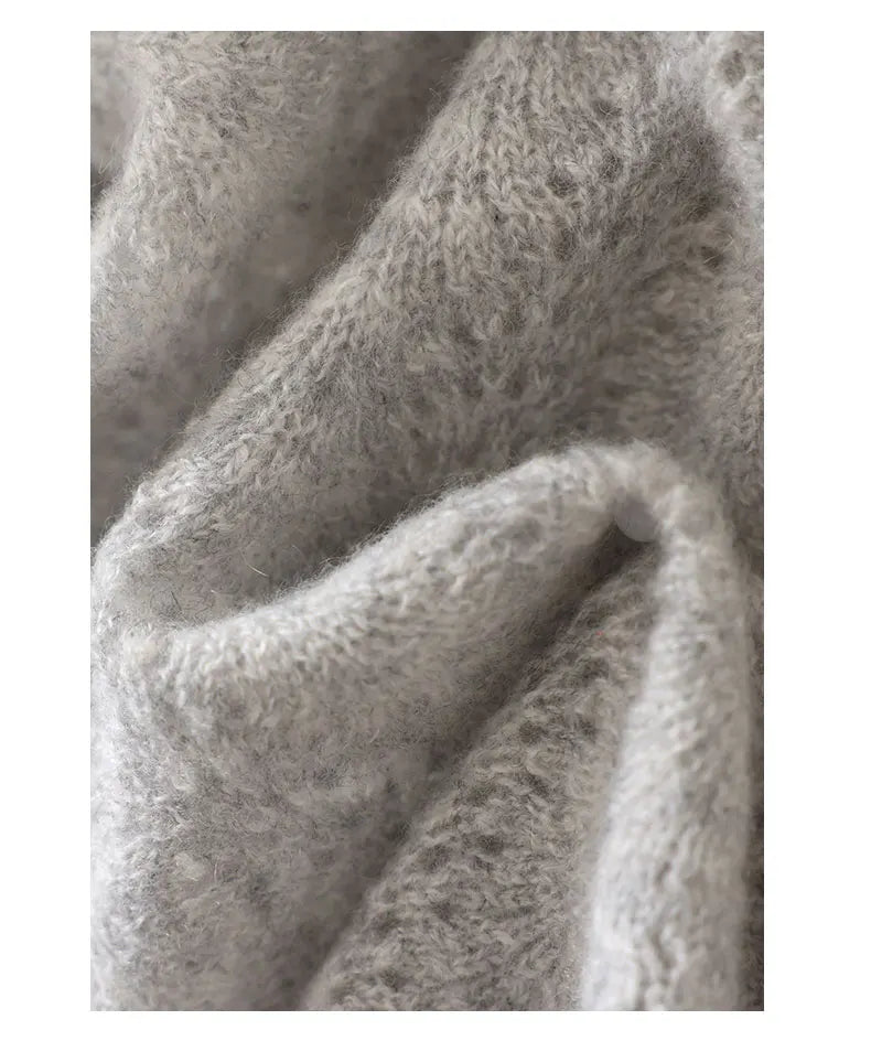 Close-up of textured gray fabric