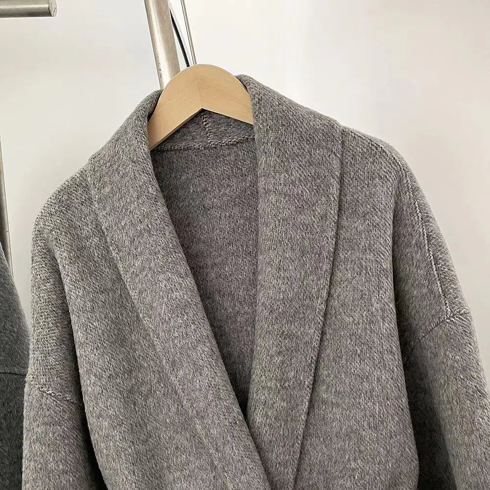 Woolberry Wool Coat, Mongolian Fur Cuffs